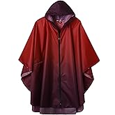 SaphiRose Rain Poncho Jacket Coat Hooded for Adults with Pockets