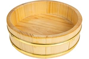 Cabilock Japanese Style Sushi Rice Bucket with Large Capacity Synthetic Material and Easy to Clean Design