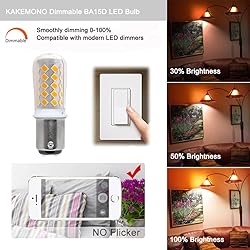 KAKEMONO Dimmable BA15D LED Double Contact Bayonet
