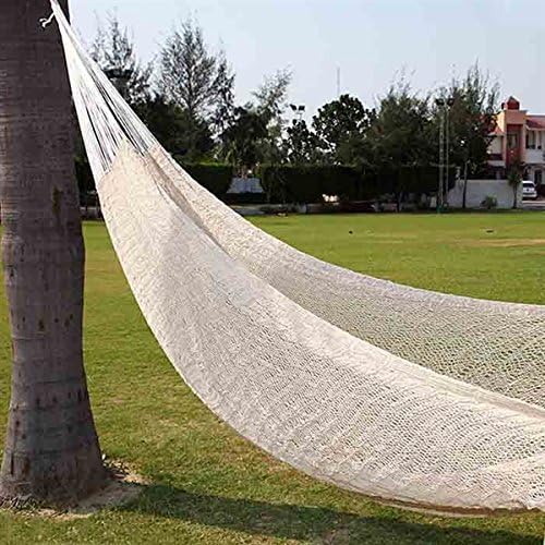 Amber Home Goods Mayan Single Hammock, White