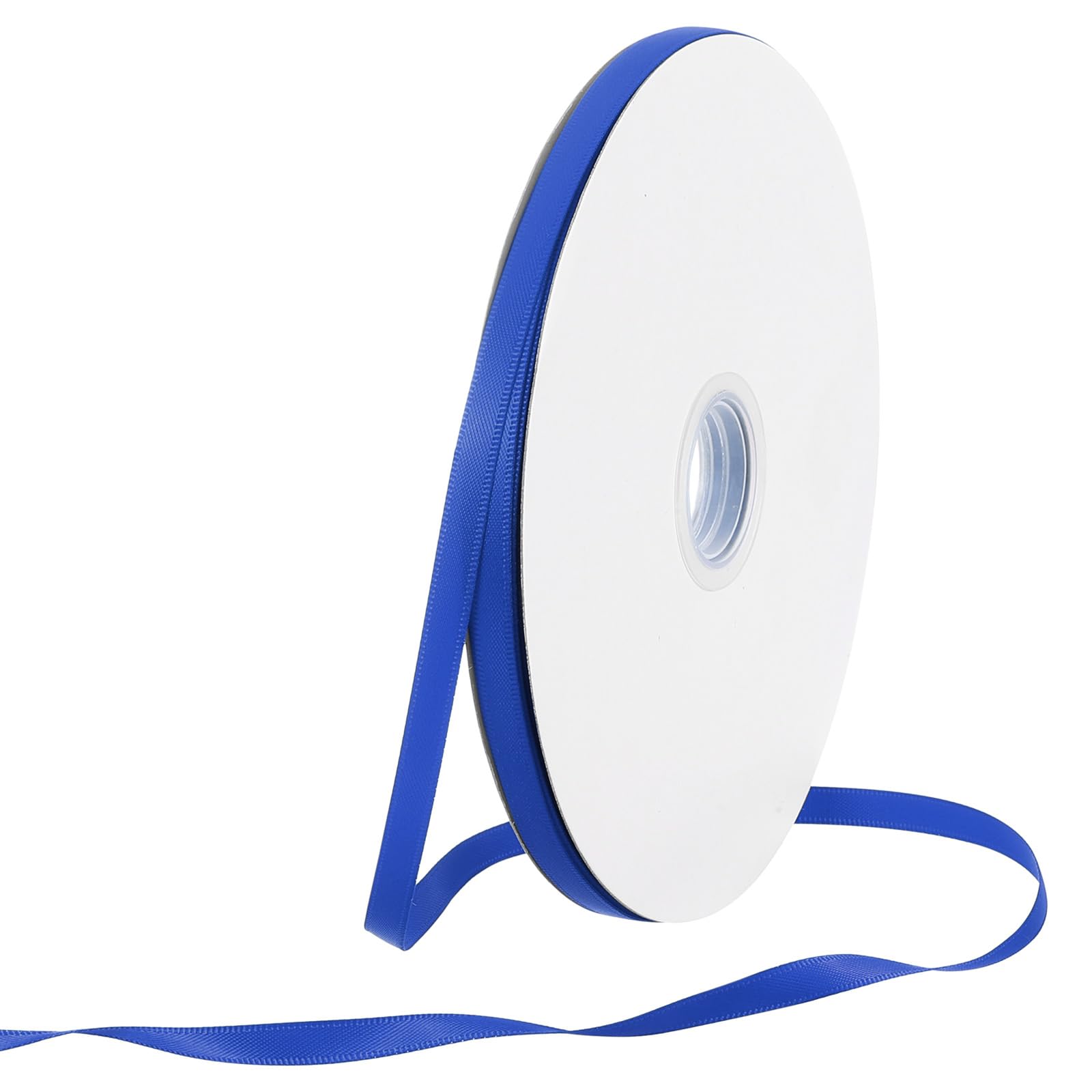 Rebower 6mm Satin Ribbon 64m Thick Double Face Grosgrain Silk Ribbon, [for Gift Wrapping, Hair Bows, Wedding, Cake, Flower] - 70 Yard/210ft/ Blue