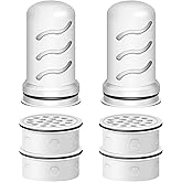 JOOGTO Water Filter Replacement for LS Home Dispenser 18 C/Glass Pitcher 7 C/Plastic Pitcher 10 C/Plastic Pitcher 7 C.4 Activated Carbon + Ion Exchange Filter and 2 Membrane Micro Filter (4+2)