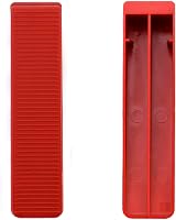 QWORK 100Pcs Reusable Tile Leveling Wedges for Wall Floor Spacing Tool Plastic view 3