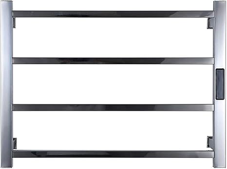 Amazon Co Jp 電気壁に取り付けられたタオルの暖かい柵のレールの温かいラックがledタイマーステンレス鋼4バーの梯子の服 タオルの暖かい棚 ホームバスルームの省スペース ホーム キッチン