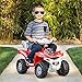 Best Choice Products 6V Kids Battery Powered Electric 4-Wheeler Quad ATV Bicycle Toddler Ride-On Toy w/ Charger, Treaded Tires - Red