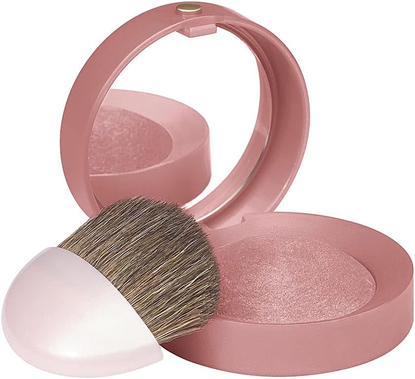 Bourjois Little Round Pot Blusher 74 Amber Pink with Mirror