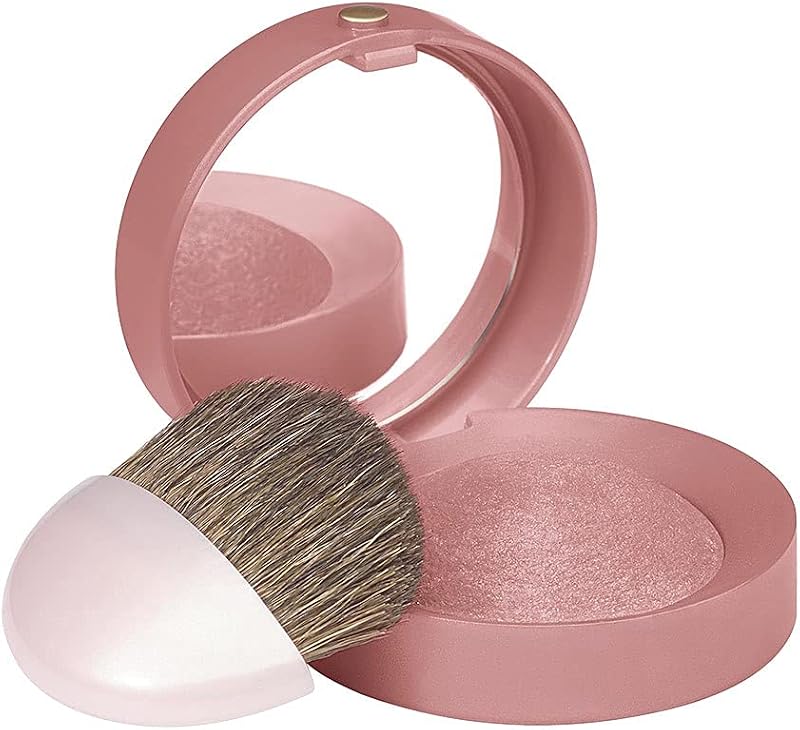 Bourjois Little Round Pot Blusher 74 Amber Pink with Mirror