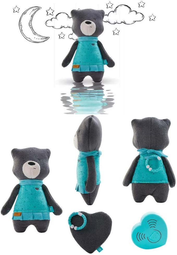 Szumisie Mia White Noise Toy With Cry Sensor & Non Stop System Suitable From Birth, With Free Teething Ring And Plush Pocket, 33cm Tall