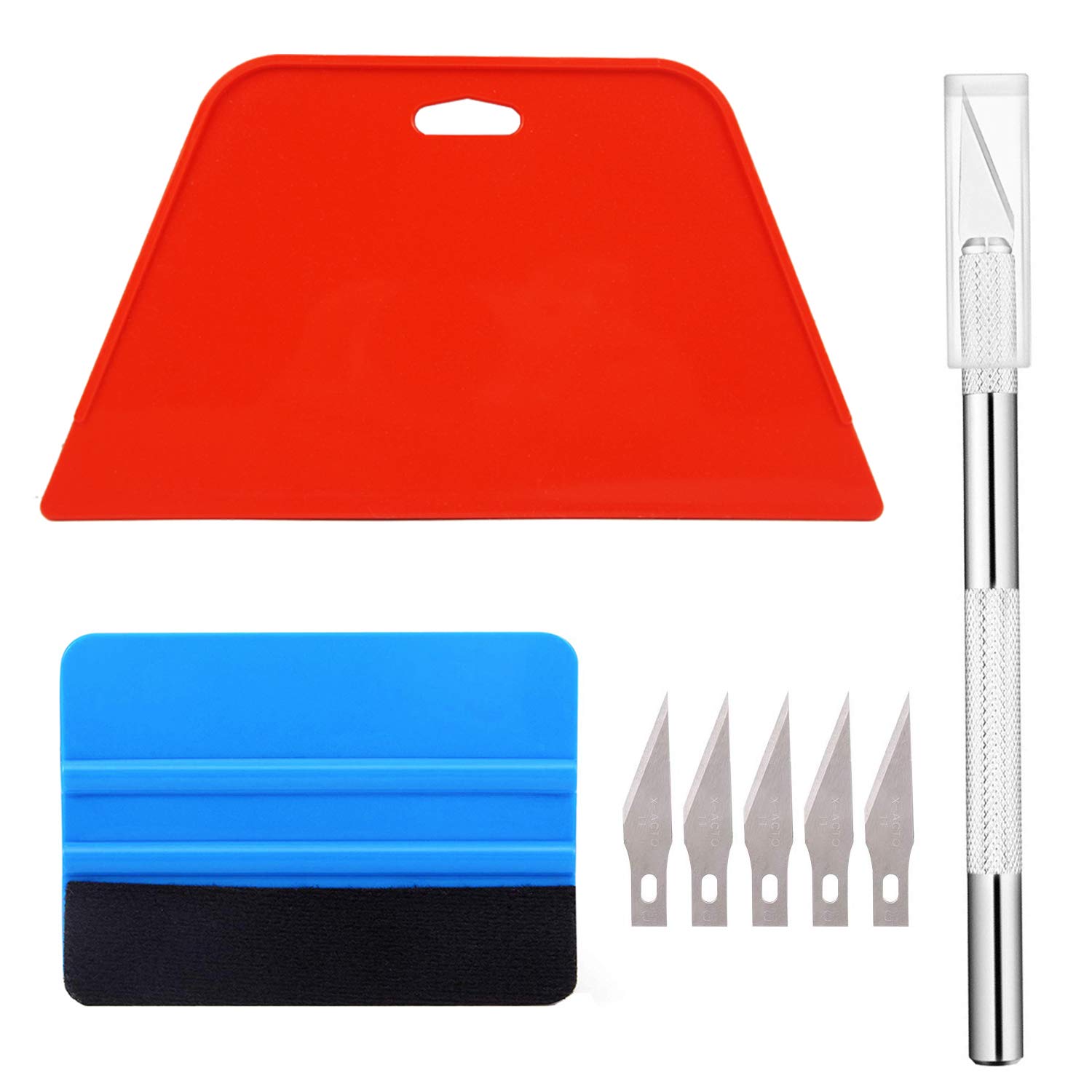 Ewrap Wallpaper Kit Wallpaper Tools Set with Trimming Tool, Felt Squeegee, Wallpaper Smoother, for Car Vinyl Wrap, Window Tint Film, Wallpaper Installation