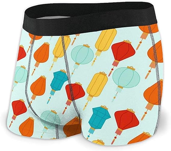 Amazon.com: Mens Ultra Soft Underwear Trunk Chinese New Year Pattern