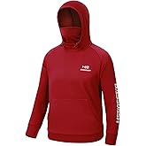 BASSDASH Youth Fishing Fleece Hoodie with Mask Water Resistant Kids’ Performance Sweatshirt FS18Y