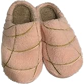 Del Mex Mexican Concha Pantuflas Memory Foam Slippers with Plush Lining Non-Slip Soles- Indoor Outdoor Use