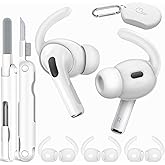 TNSNK for AirPods Pro Ear Tips (4 Pairs Transparency, Compatible with AirPods Pro 2nd Generation)