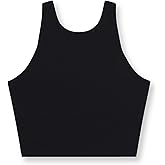 BYLT Ribbed Longline Sports Bra w/Elastic Band - Cropped Tank Top for Women – Athletic Tops for Gym, Yoga, or Casual Wear