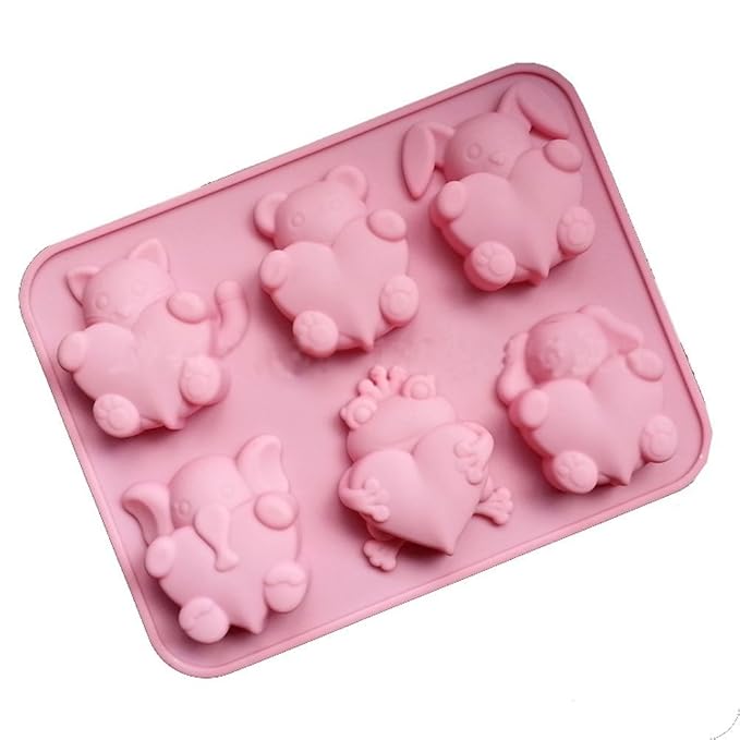 EJY Rosa Herzform Backform Kuchenform DIY Schokolade ...