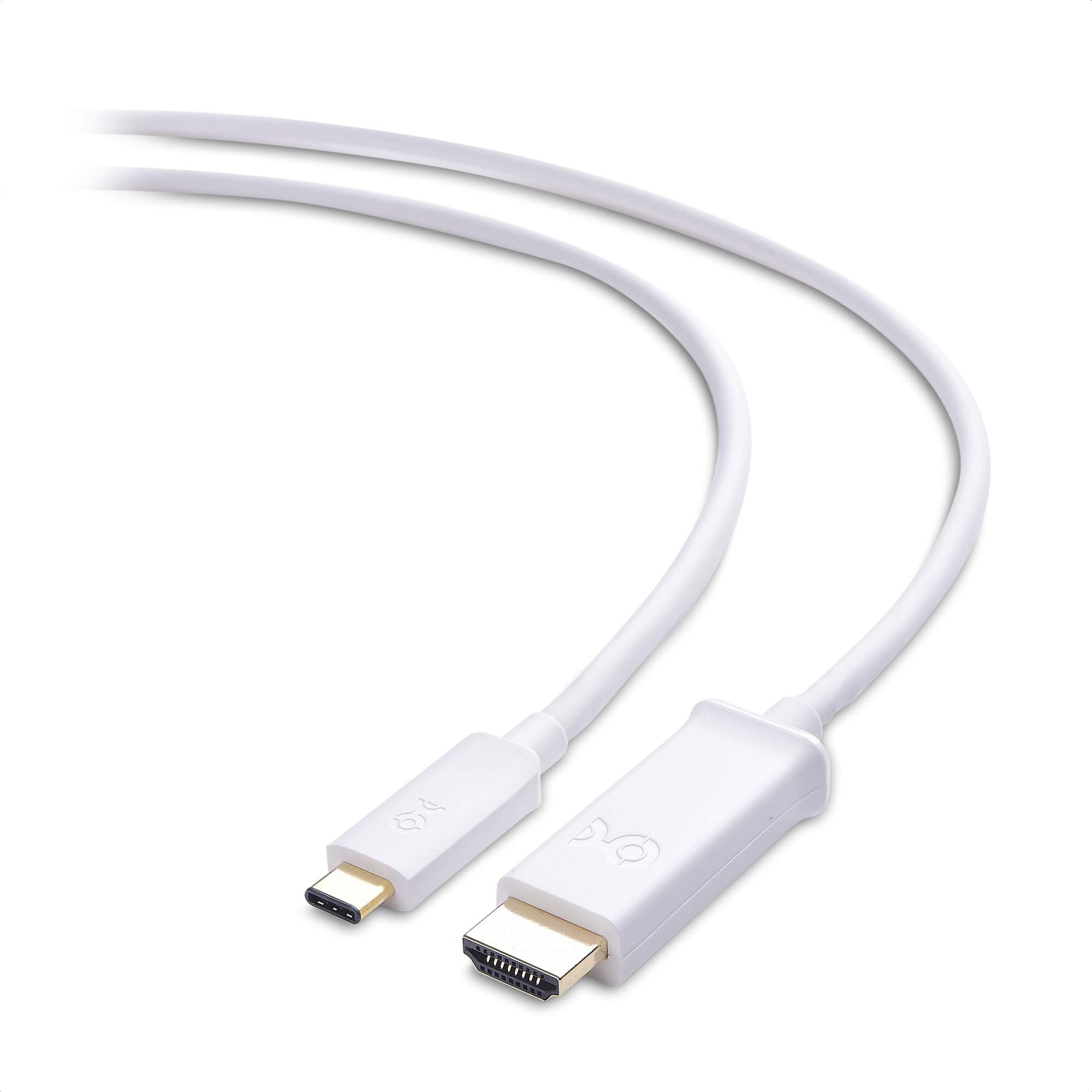 Cable MattersShort USB C to HDMI Cable, Supporting 4K 60Hz (USB-C to HDMI Cable) in White 3.3 ft - Thunderbolt 4/USB4 Compatible with iPhone 16/15 Pro Max Plus, MacBook Pro, Dell XPS 13, Surface Pro