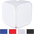 Neewer 24x24 inch/60x60 cm Photo Studio Shooting Tent Light Cube Diffusion Soft Box Kit with 4 Colors Backdrops (Red Dark Blue Black White) for Photography
