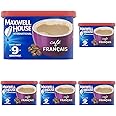 Maxwell House International Cafe Flavored Instant Coffee, Cafe Francais, 7.6 Ounce Canister (Pack of 5)