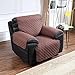 Argstar Reversible Recliner Cover Chair Protector Slipcover Easy Clean Chocolate/Natural