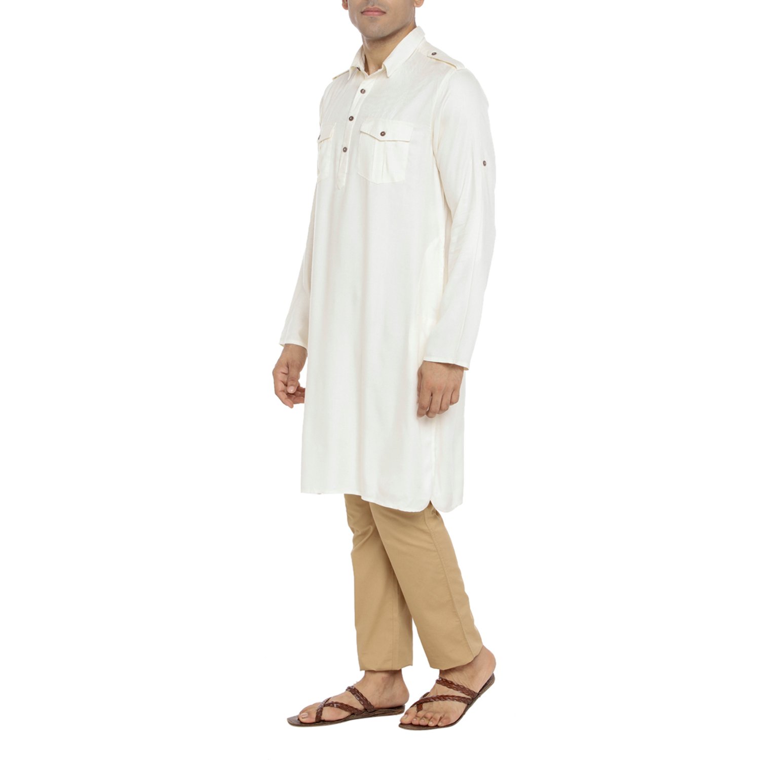 indus route by pantaloons men's rayon straight pathani