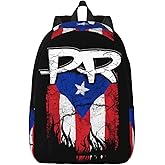 FYCFSLMY Puerto Rico Pr Flag Backpack with Adjustable Straps, Suitable for Travel Picnics Activities