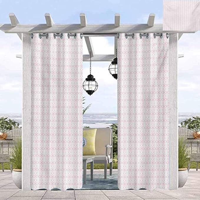 Cortina térmica floral para ventana para cortinas de jardín, porche o