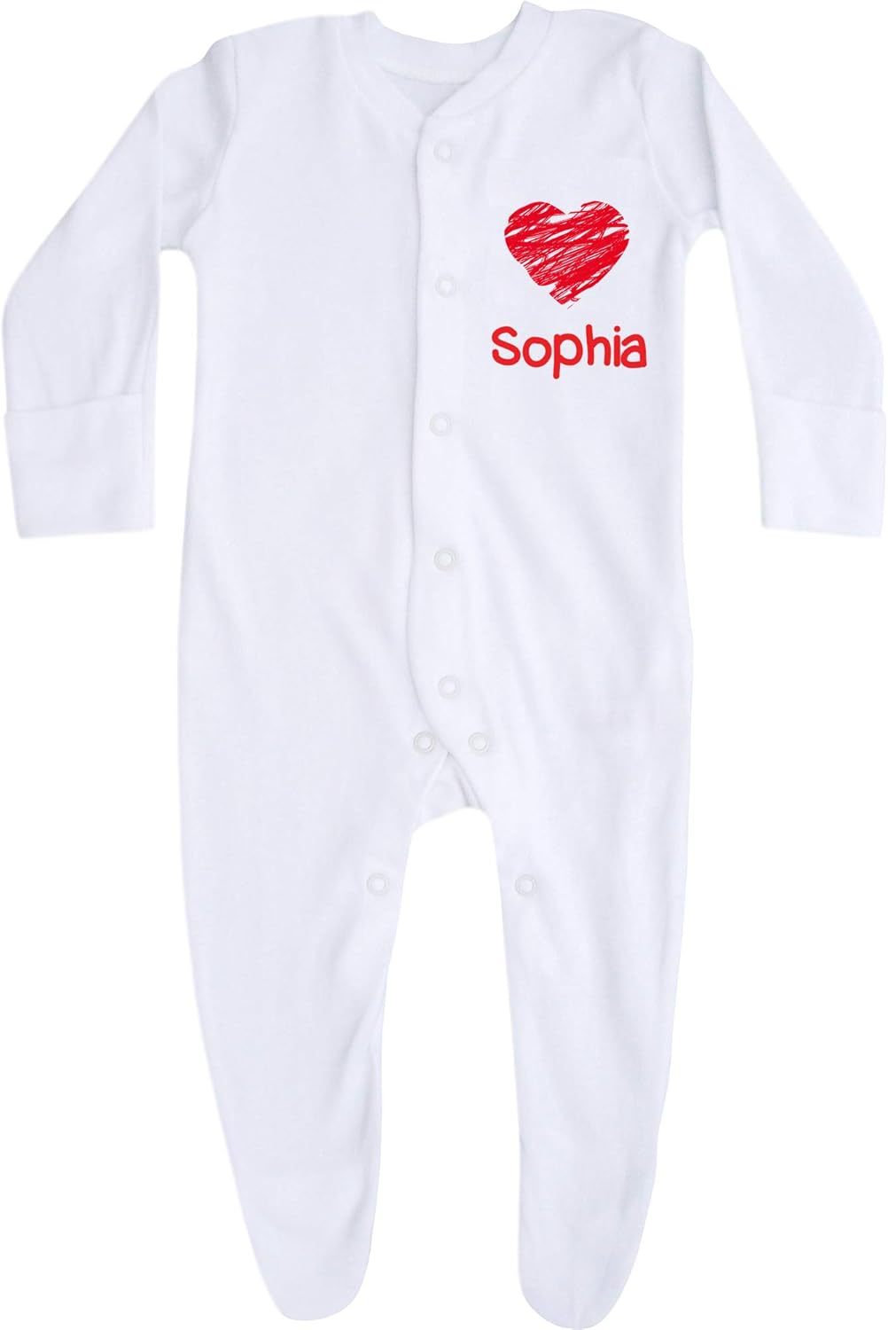 valentines sleepsuit