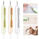 3 Pack Dual Function Seam Ripper and Needle Threader Compact Design Needle Threaders for Hand Sewing Threaders for Sewing Perfect for Easy Stitch Removal and Threading Needles Efficient Seam Ripping
