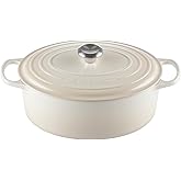 Le Creuset Enameled Cast Iron Signature Oval Dutch Oven, 6.75 qt., Meringue
