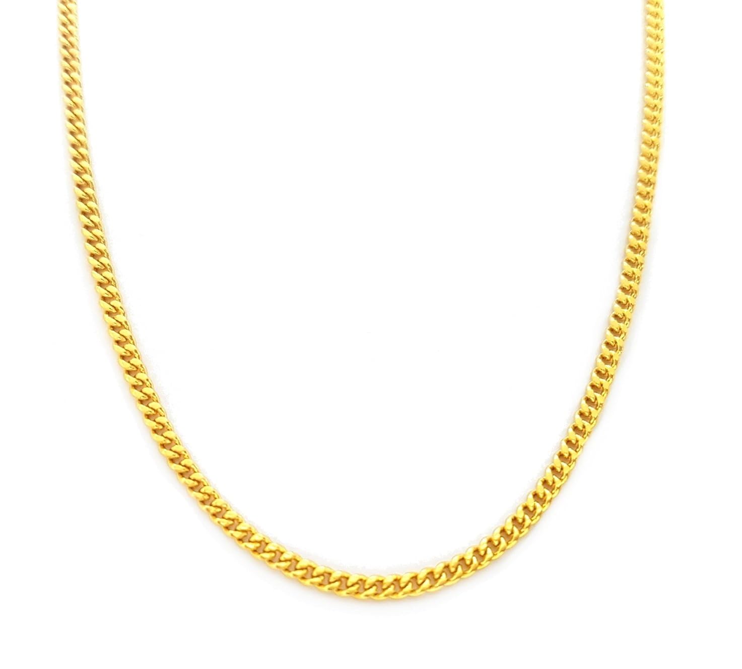 Argos Source 20 inch 18ct Gold Necklace 2mm thick Curb Chain ...