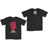 Rage Against The Machine Men's Red Fist T-Shirt Black | Officially Licensed Merchandise
