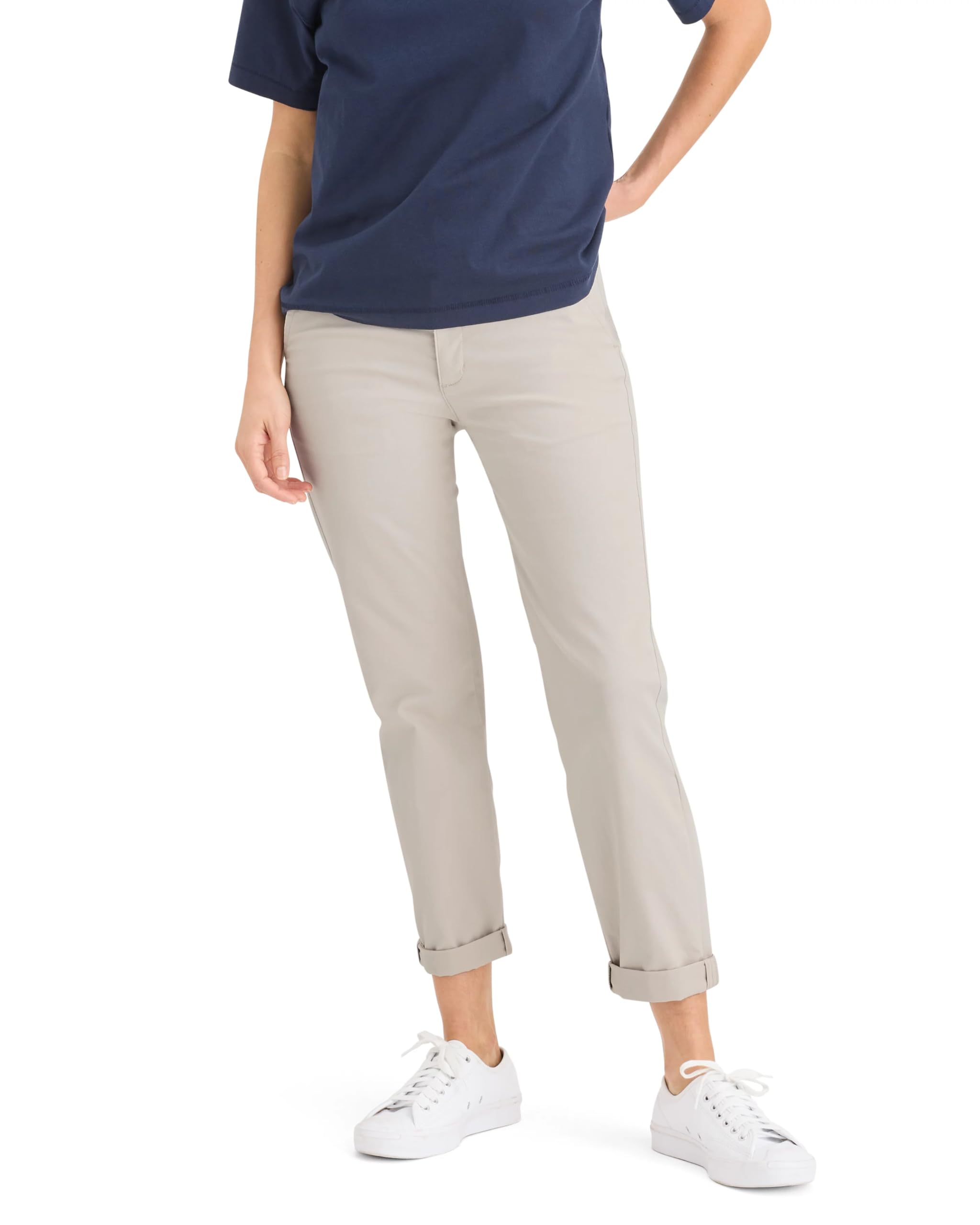 Dockers® Women’s Weekend Chino Mid-Rise Slim, Sahara Khaki, 26