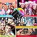 Nequare Party Lights Sound Activated Disco Ball Strobe Light 7 Lighting Color Disco Lights with Remote Control for Bar Club Party DJ Karaoke Wedding Show and Outdoor