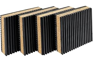 FLCPJGV Anti Vibration Pad Shock Absorbing Pad Sound Isolation Pad Damping Mat Combining EVA Cork and Rubber Material Suitabl