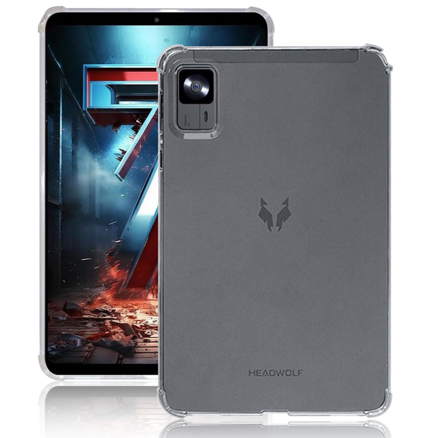 【LAZIRO】 For Headwolf FPad7/FPad6/Alphawolf APad2 ケース タブレット 8.4インチ ケース 透明なTPU材料 落下防止ソフト 耐衝撃 防滑 脱着簡単 薄型 軽量 全面保護型 Headwolf FPad7/FPad6/Alphawolf APad2対応用 保護カバー の商品画像