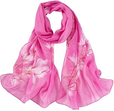 pink chiffon shawl
