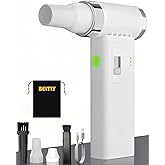 Compressed Air Duster – 110,000 RPM Super Power Cordless FT03 Electric Blower with Brushless Motor, 0-100 Speed Adjustable Jet Fan, Dust Blower for Keyboard, PC, Car & Outdoor Cleaning (White)