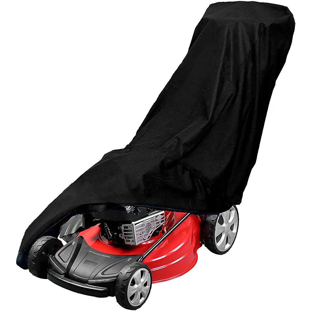 CENPEK Lawn Machine Cover Push Machine Cover, Waterproof Heavy Duty LawnMachine Covers UV Protection, Universal Fit Push Lawn Machine Cover-74x25x39inch