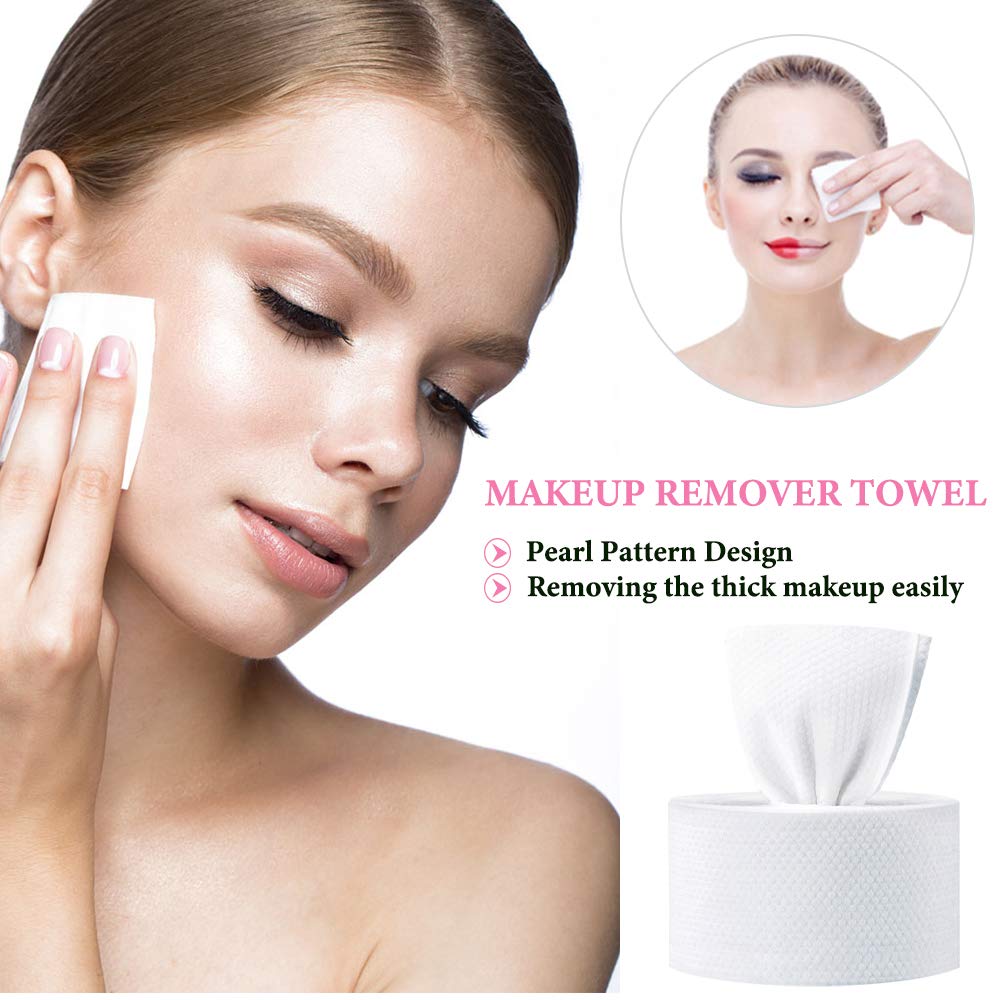Cotton Face Towel, Cotton Dry Wipes for Your Facial Towels, Makeup Remover Cloth, Facial Cleansing Wipes, Dry Baby Wipes, Thick and Soft Natural Premium Cotton Material for All Skin Types.: Beauty