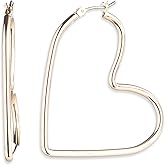 Emily in Paris Gold-Tone Medium Heart Hoop Earrings