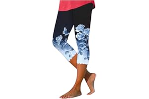 GOHRSHA Women Capris High Waist Yoga Pants - Hollow Out Comfy Stretchy Seamless Leggings Workout Compression Capri Pants