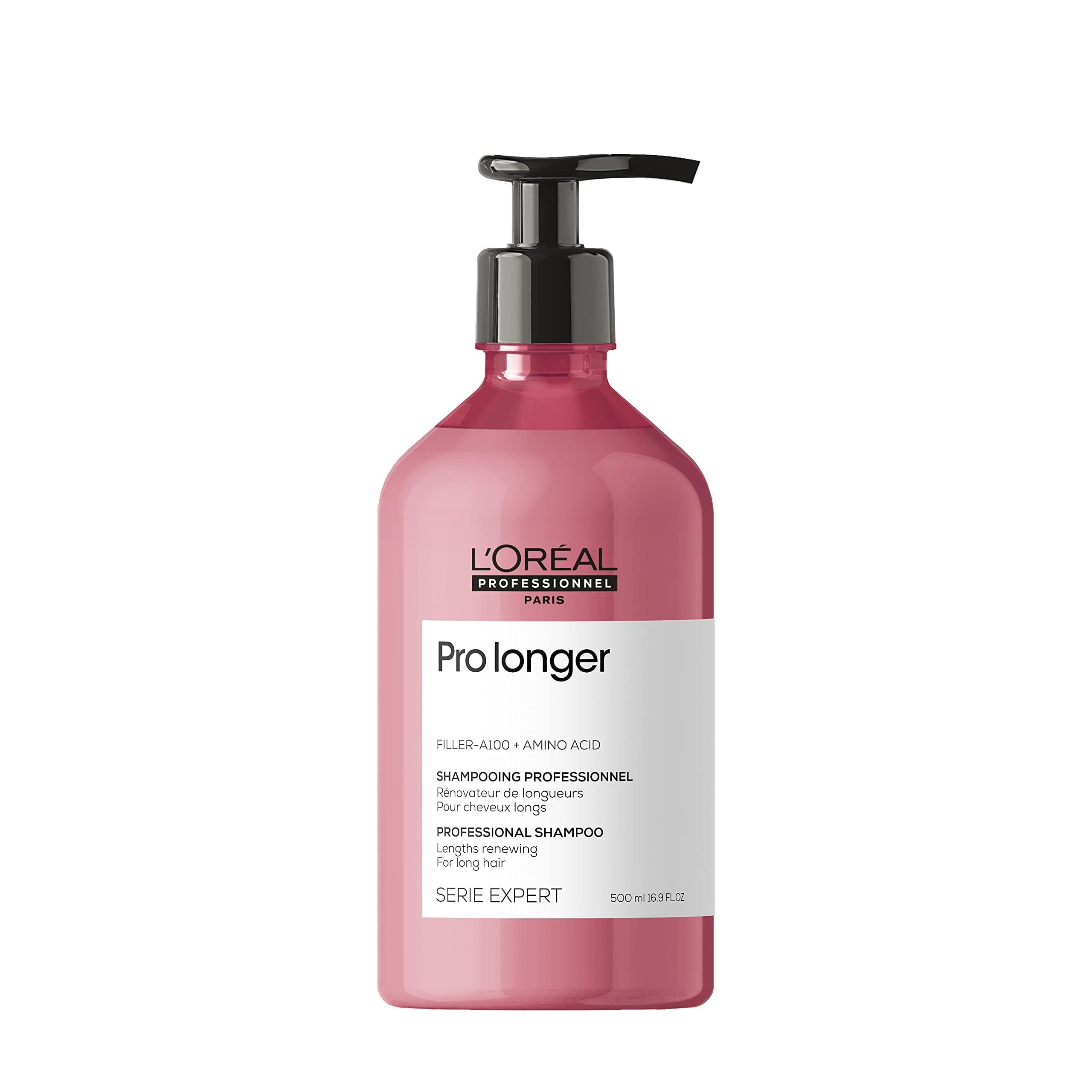 Photo 1 of L'Oréal Professionnel Paris Pro Longer Thickening Shampoo - Reduces Breakage & Appearance of Split Ends For Thin & Fine Hair Types, Adds Volume & Shine