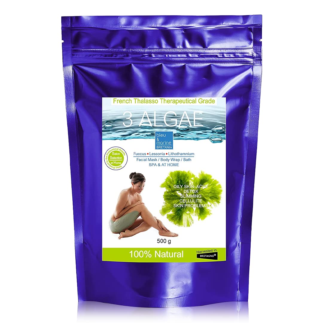 Detoxifying Seaweed Powder Wrap Skin Rejuvenation & Anti-Inflammatory | Detox & Inch-Loss Body Wrap | Rich in Vitamins & Minerals All Skin Types 500g
