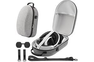 Seracle Hard Carrying Case Compatible with Sony Playstation VR2 (PSVR2) Headset and Touch Controllers, VR Accessories Suitable for Travel and Home Storage (Grey)