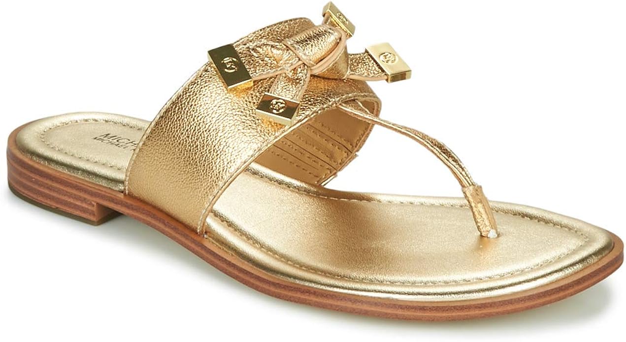 cognac flip flops