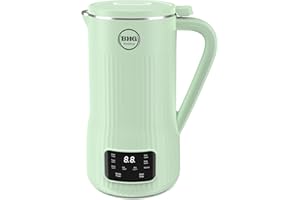 BUAIAHUG 20oz Nut Milk Maker Machine - Multi-Functional Automatic Almond Milk Machine with 10 Blades, Plant-Based Milk, Oat, Soy, Oat, Dairy Free Beverages with 12 Hours Timer/Auto-clean/Boil（green）