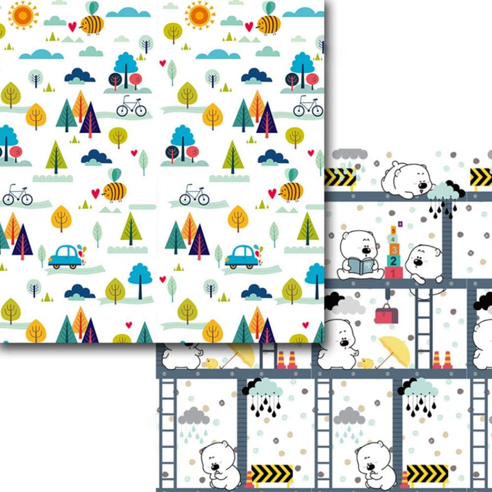EASYBUY XPE Baby Toy Crawling Pad, Outdoor Folding,Folding Pad,Children's Kids Rug Playmat Developing Mat for Baby Room, Baby Carpet - 197 x 177 x 1cm