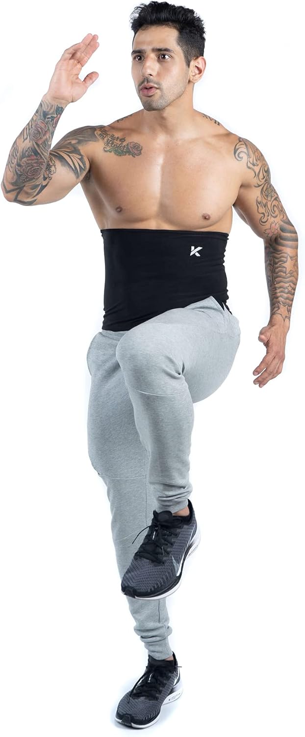 Kewlioo Men's Heat Trapping Waist Toner - Sweat Body Shaper Vest for Men, Mens Bodysuit Slimmer Sauna Suits, Shapewear Compression Top Shirt, Strong Waist Grip, Versatile and Discreet : Sports & Outdoors