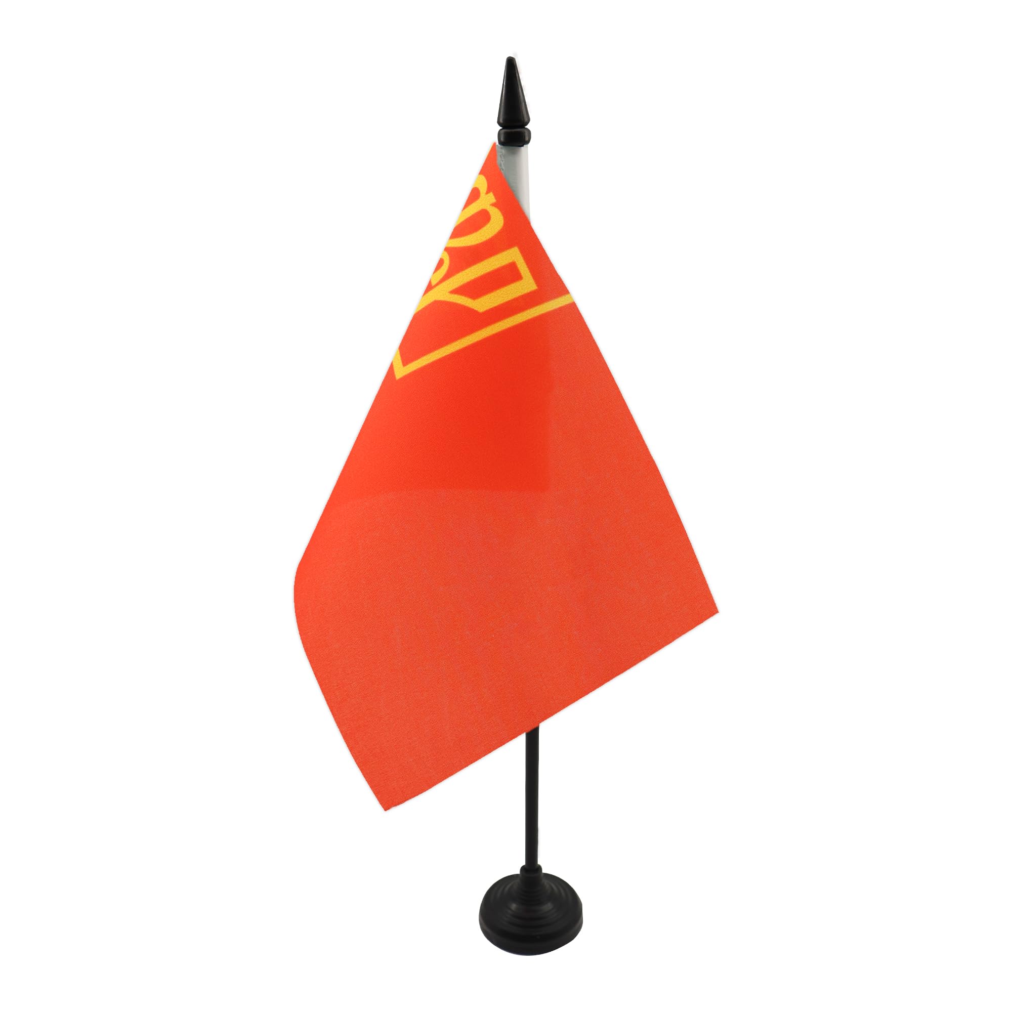 AZ FLAG Russian Soviet Federative Socialist Republic 1918-1925 Table Flag 5'' x 8'' - Soviet Russia RSFSR Desk Flag 21 x 14 cm - Black plastic stick and base