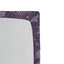 Ambesonne Eggplant Fitted Sheet, Christmas Inspired